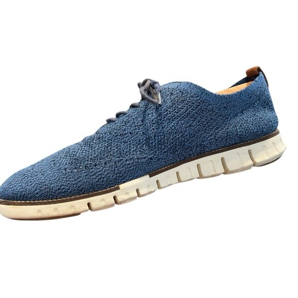 Cole Haan Grand.os Zerogrand Blue Fabric Wingtip Oxford Men 13 M Casual Comfort main image 12